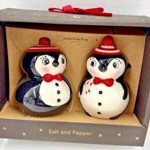 Johanna Parker Carnival Cottage Penguin Salt and Pepper Shakers